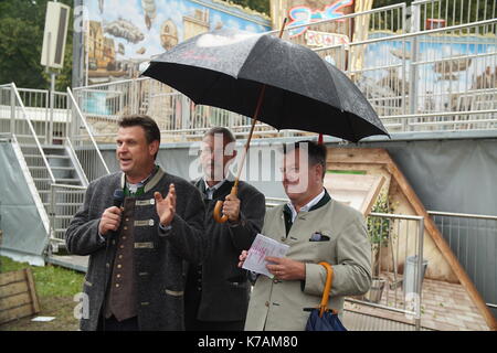 Munich, Germany. 14th Sep, 2017. Press tour of Oktoberfest. Credit: Stefan Kammler/Alamy Live News Stock Photo