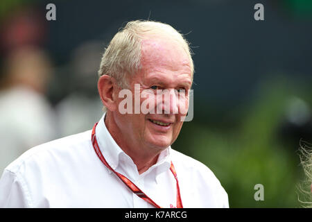 Motorsports: FIA Formula One World Championship 2017, Grand Prix of Singapore,   Dr. Helmut Marko (AUT, Red Bull Racing), Stock Photo