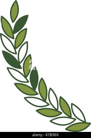 olive arch in green color and ribbon on bottom Stock Vector Image & Art ...