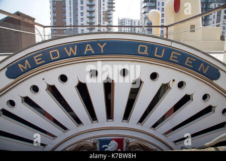 The Medway Queen paddle steamer, a pleasure cruiser built 1924, she was a mine sweeper during WWII and made 7 trips in the Dunkirk evacuation Stock Photo