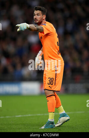 Borussia Dortmund's goalkeeper Roman Burki Stock Photo