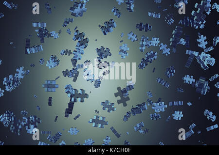 3d rendering of abstract particle background Stock Photo