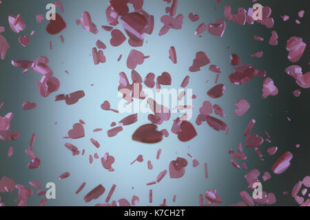 3d rendering of abstract particle background Stock Photo