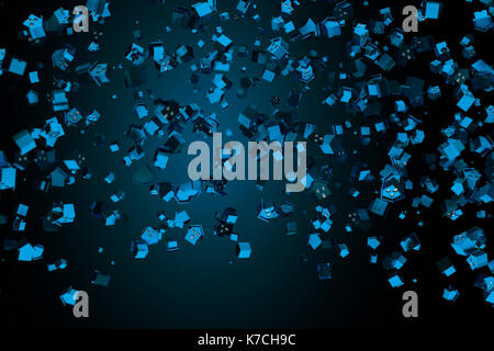 3d rendering of abstract particle background Stock Photo