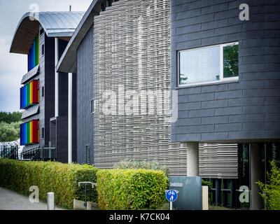 Physics of Medicine Building - University of Cambridge Cavendish Laboratory on the West Cambridge Site. Maxwell centre in the background. Stock Photo