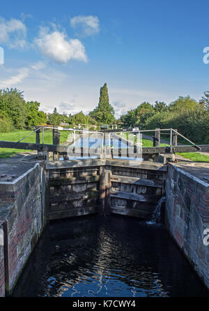 Dockholme Canal Lock Stock Photo