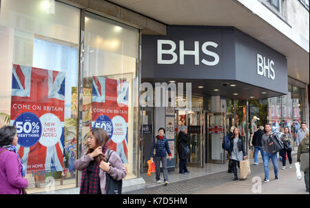 Photo Must Be Credited ©Alpha Press 066465 25/05/2016 BHS British Home Stores Store on Oxford Street in London. Stock Photo