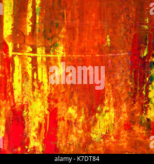 Dark red oil painted texture - Abstract background Stock Photo