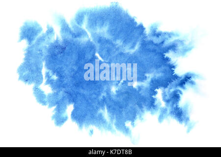 Light blue ink stain - abstract background Stock Photo