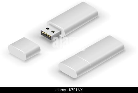 USB stick flash drive Stock Vector