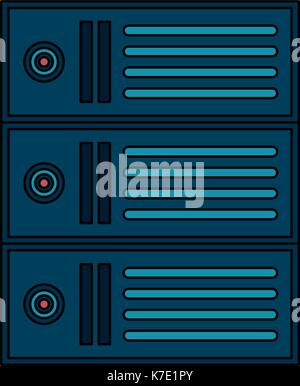 data center server icon image  Stock Vector