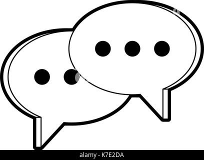 conversation bubbles icon image  Stock Vector