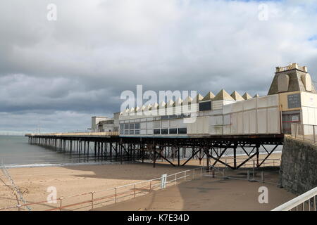 Victoria pier Colwyn Bay in North Wales 2014 before the end collapsed into the sea Stock Photo