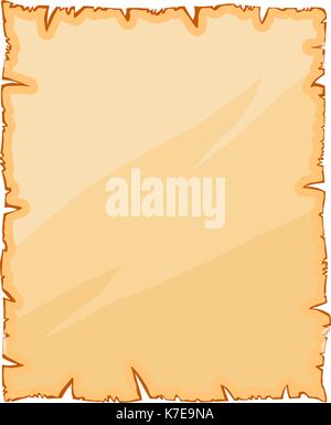 Old paper, torn parchment vector symbol icon design. Beautiful illustration isolated on white background Stock Vector