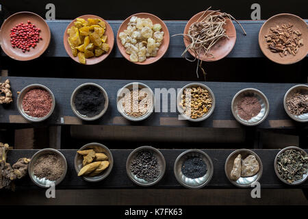 Various grinded spices Stock Photo