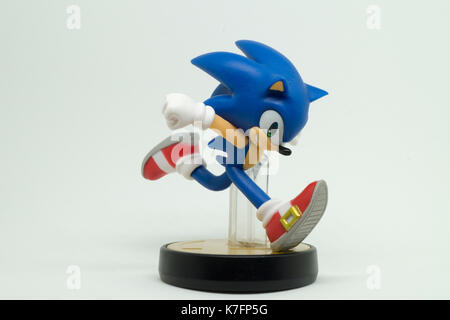 Nintendo Super Smash Bros Amiibo Collection Figure Sonic Stock Photo