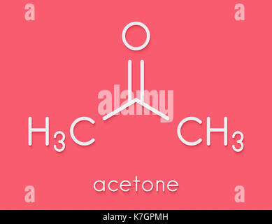 Acetone Solvent Molecule. Organic Solvent Used in Nail Polish Remover.  Skeletal Formula Stock Vector - Illustration of chemistry, formula:  238054066