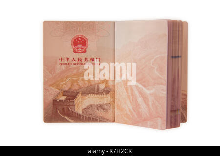 passports of people's republic of china Stock Photo