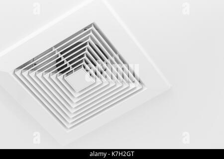 Ceiling Airduct. Clean Air Duct. Toilet Air Ventilate. Stock Photo