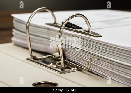 Close-up Photo Of File Folder With Documents Stock Photo