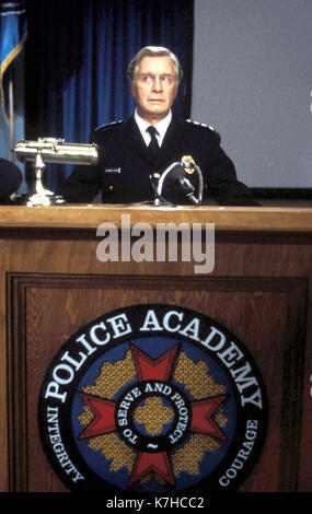 Photo Must Be Credited ©Alpha Press 070000 (1985) George Gaynes as Commandant Lassard in the movie Police Academy Stock Photo