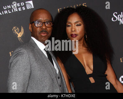 Beverly Hills, CA, USA. 15th Sep, 2017. 15 September 2017 - Beverly Hills, California - Angela Bassett and husband Courtney B. Vance. Television Academy 69th Emmy Performer Nominees Cocktail Reception held at the Wallis Annenberg Center for the Performing Arts in Beverly Hills. Photo Credit: AdMedia Credit: AdMedia/ZUMA Wire/Alamy Live News Stock Photo
