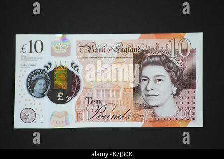 New Ten Pound Note Stock Photo