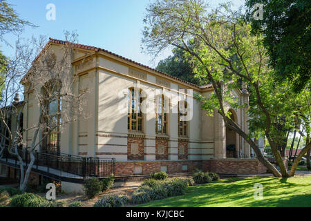 Exterior view of South Pasadena public library at Los Angeles, California, U.S.A. Stock Photo