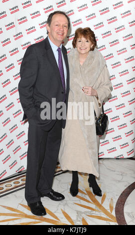 Photo Must Be Credited ©Kate Green/Alpha Press 079965 07/01/2016 Kevin Whately and wife Madelaine Newton at the Variety Children's Charity Torvill and Dean Tribute Lunch held at The Dorchester, Park Lane, London. Stock Photo
