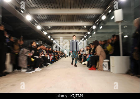 Photo Must Be Credited ©Kate Green/Alpha Press 079965 09/01/2016 Model Casely Hayford Fashion Show During London Collections Men Autumn Winter 2016 London Stock Photo