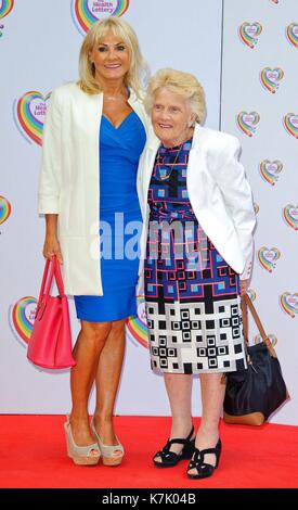 Photo Must Be Credited ©Alpha Press 078908 02/06/2014  Carol Wright and Nanny Pat Patricia Brooker  Health Lottery tea party held at The Savoy in London Stock Photo