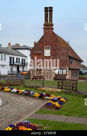 The 16th century Moot Hall in Aldeburgh Suffolk UK Stock Photo