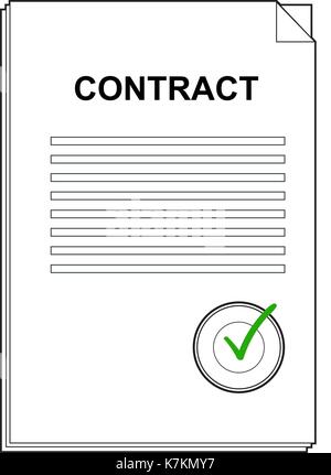 Approved document concept Stock Vector