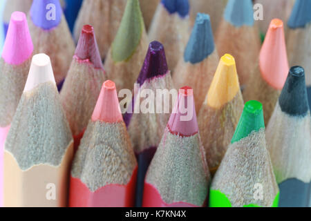 crayon of many colors for design in your artwork. Stock Photo