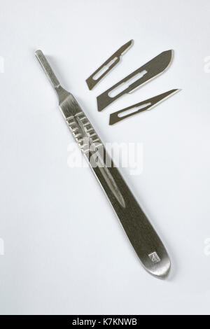 scalpel and blades Stock Photo