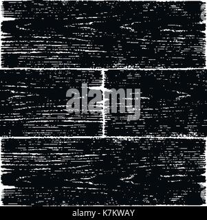 Realistic wood texture background plank with annual years circles. Empty black white color natural pattern swatch template. Stock Vector