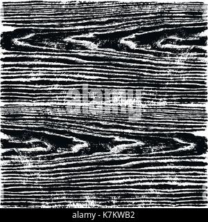 Realistic wood texture background plank with annual years circles. Empty black white color natural pattern swatch template. Stock Vector