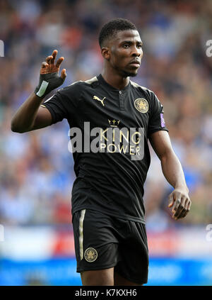 Leicester City's Kelechi Iheanacho during the Premier League match at the John Smith's Stadium, Huddersfield. PRESS ASSOCIATION Photo. Picture date: Saturday September 16, 2017 Stock Photo