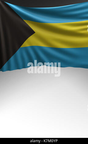 flag Bahamas Seal, Bahamian Flag (3D Render) Stock Photo