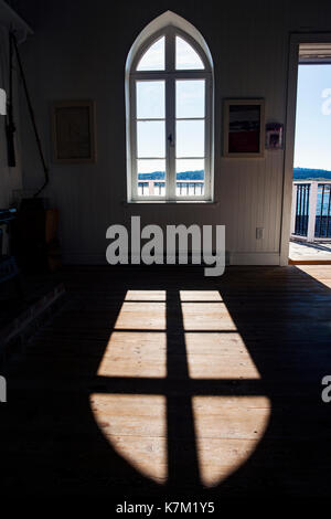 Window of Fisgard Lighthouse Victoria British Columbia Stock Photo - Alamy