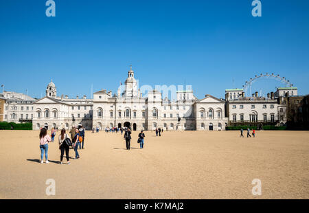Square in front of The Household Cavalry Museum in Westminster, London, England Stock Photo