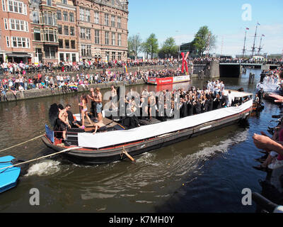 Boat advocaten boot, Canal Parade Amsterdam 2017 foto 8 Stock Photo