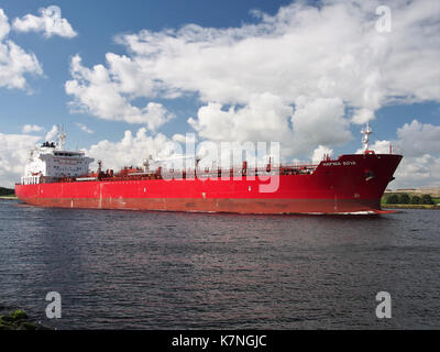 Hafnia Soya (ship,2015) IMO 9729271, Noordzeekanaal pic4 Stock Photo