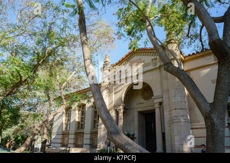 Los Angeles, JUN 15: Exterior view of South Pasadena public library on JUN 15, 2017 at Los Angeles, California, U.S.A. Stock Photo