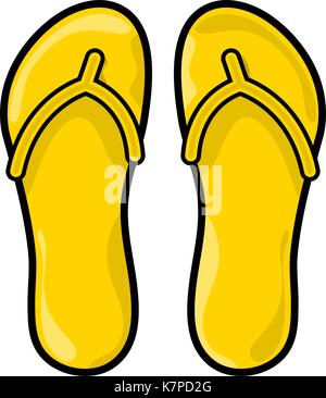 flip flops, slippers vector symbol icon design. Beautiful illustration isolated on white background Stock Vector