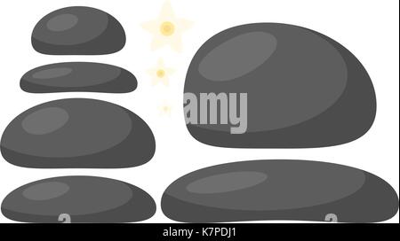 spa stones vector symbol icon design. Beautiful illustration isolated on white background Stock Vector