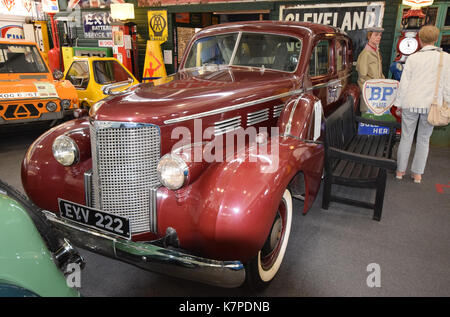 1937 Cadillac Fleetwood Limousine - Lakeland Motor Museum, Backbarrow, Ulverston, Lake District, North West England Stock Photo