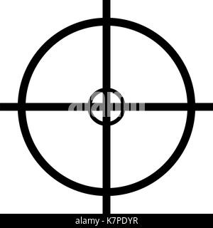 crosshair target vector symbol icon design. Beautiful illustration isolated on white background Stock Vector