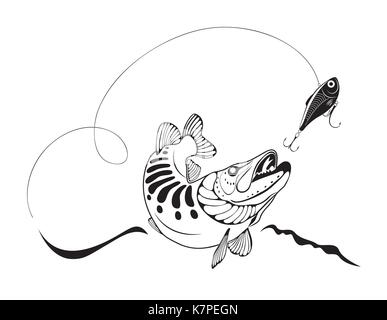 Artificial Fishing Lures Wobbler Vector Illustration Stock Vector (Royalty  Free) 199697765