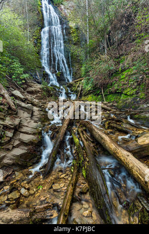 Mingo Falls, Cherokee, NC Stock Photo